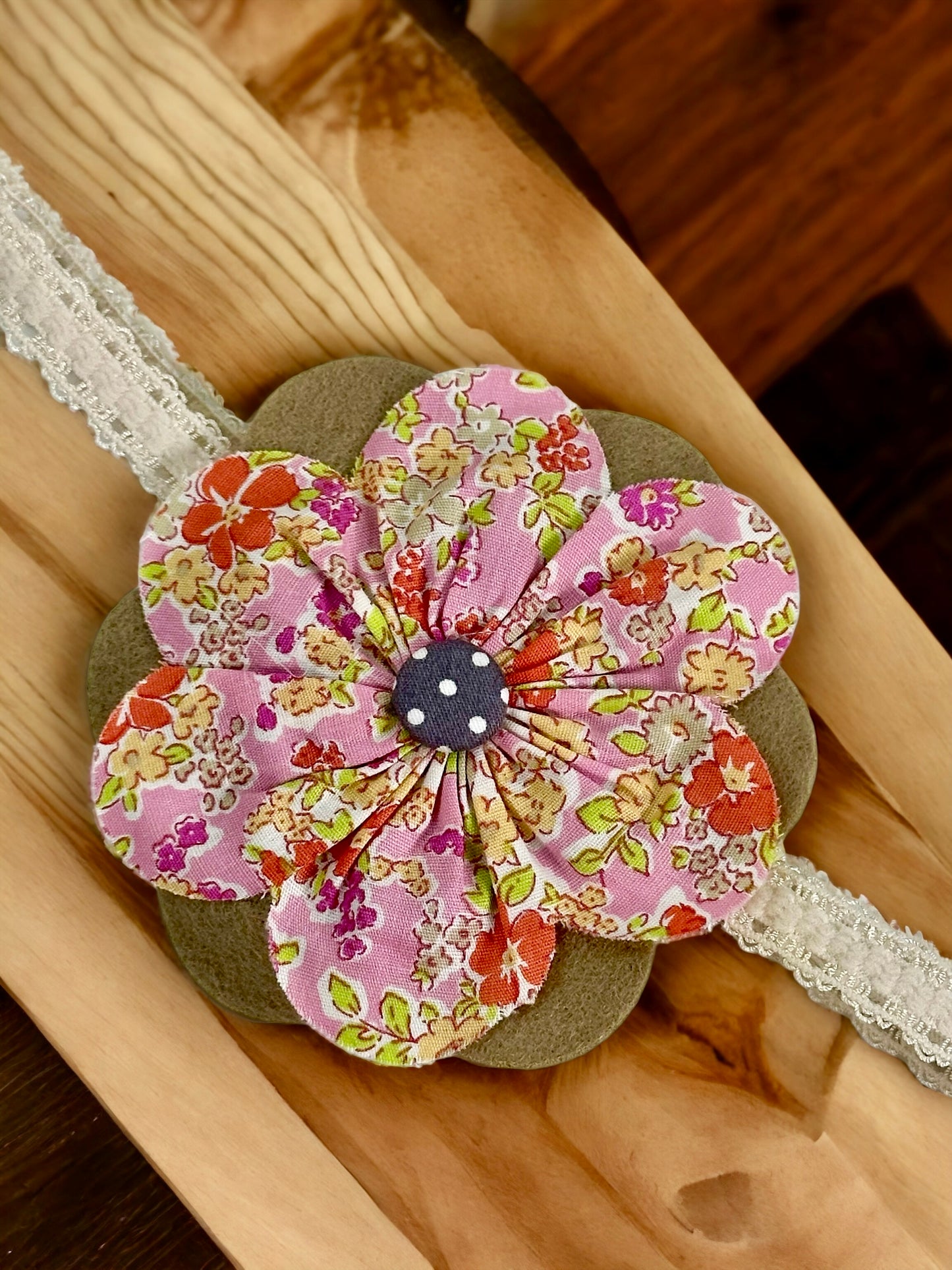 Cherry Blossom Baby Headband