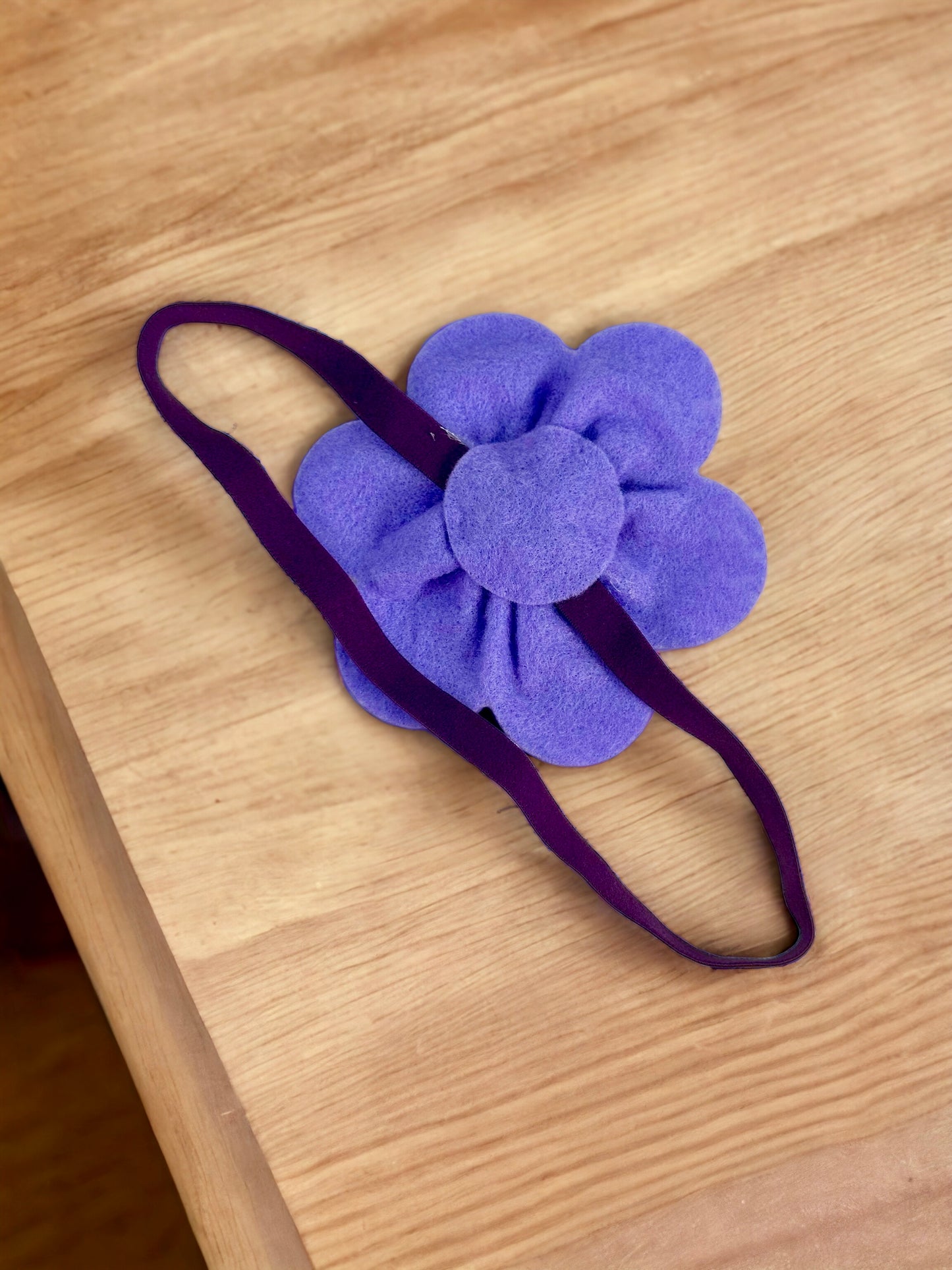 Purple Baby Daisy Baby Headband